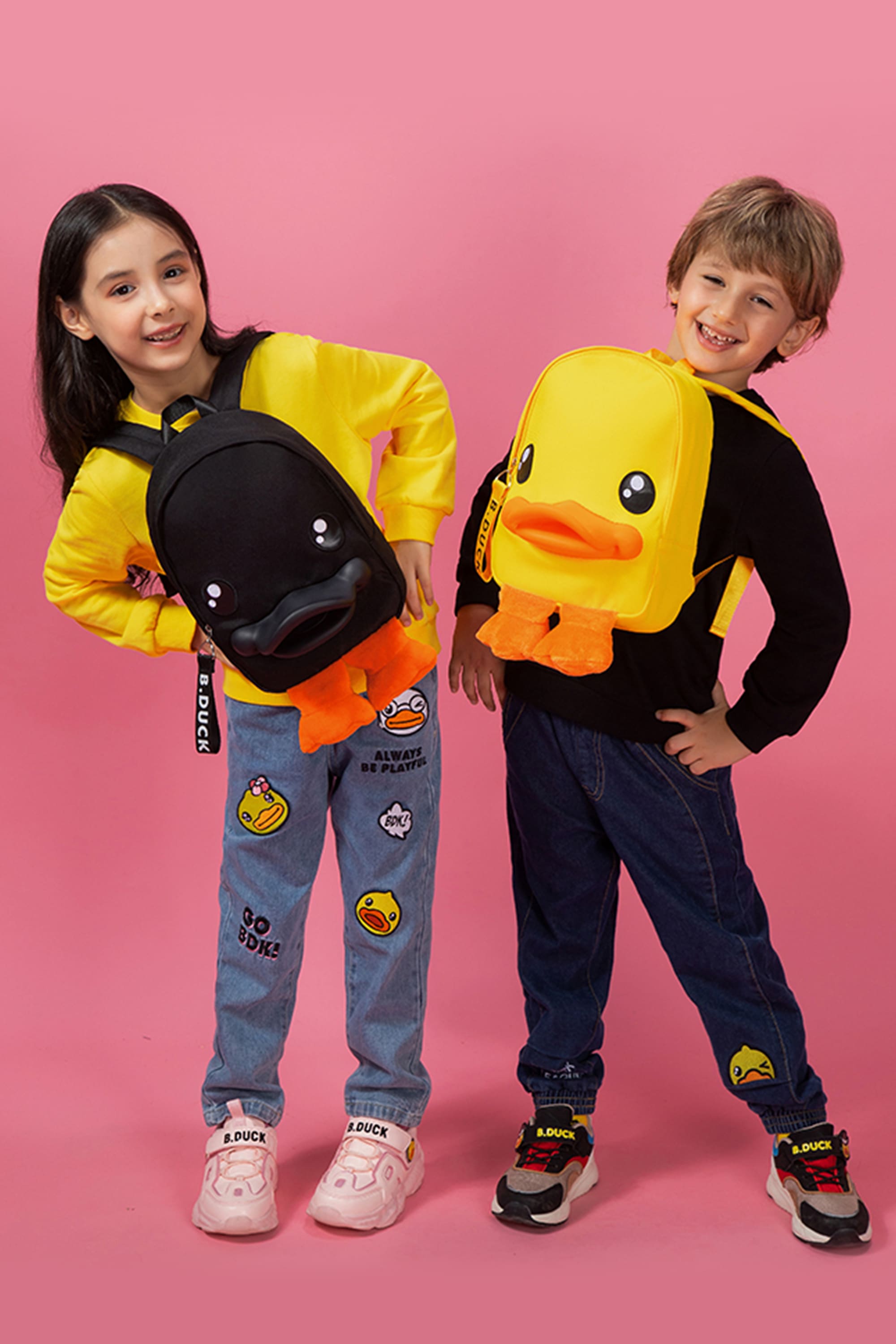 B Duck Duckbill Backpack Simple Kids Toddler Adjustable Shoulder Strap