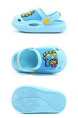 B.Duck Kids Toddler Dinosaur Cartoon Slides Sandals Shoes