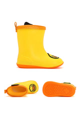 B.Duck Toddler Kids Rain Boots Color-Blocking Waterproof