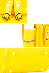 B.Duck Yellow Foldable Backpack Pockets Children Shoulder Strap