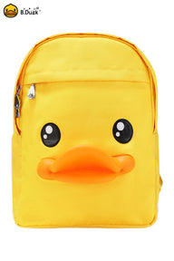 B.Duck Yellow Backpack For Kids Cartoon Double Shoulder Strap