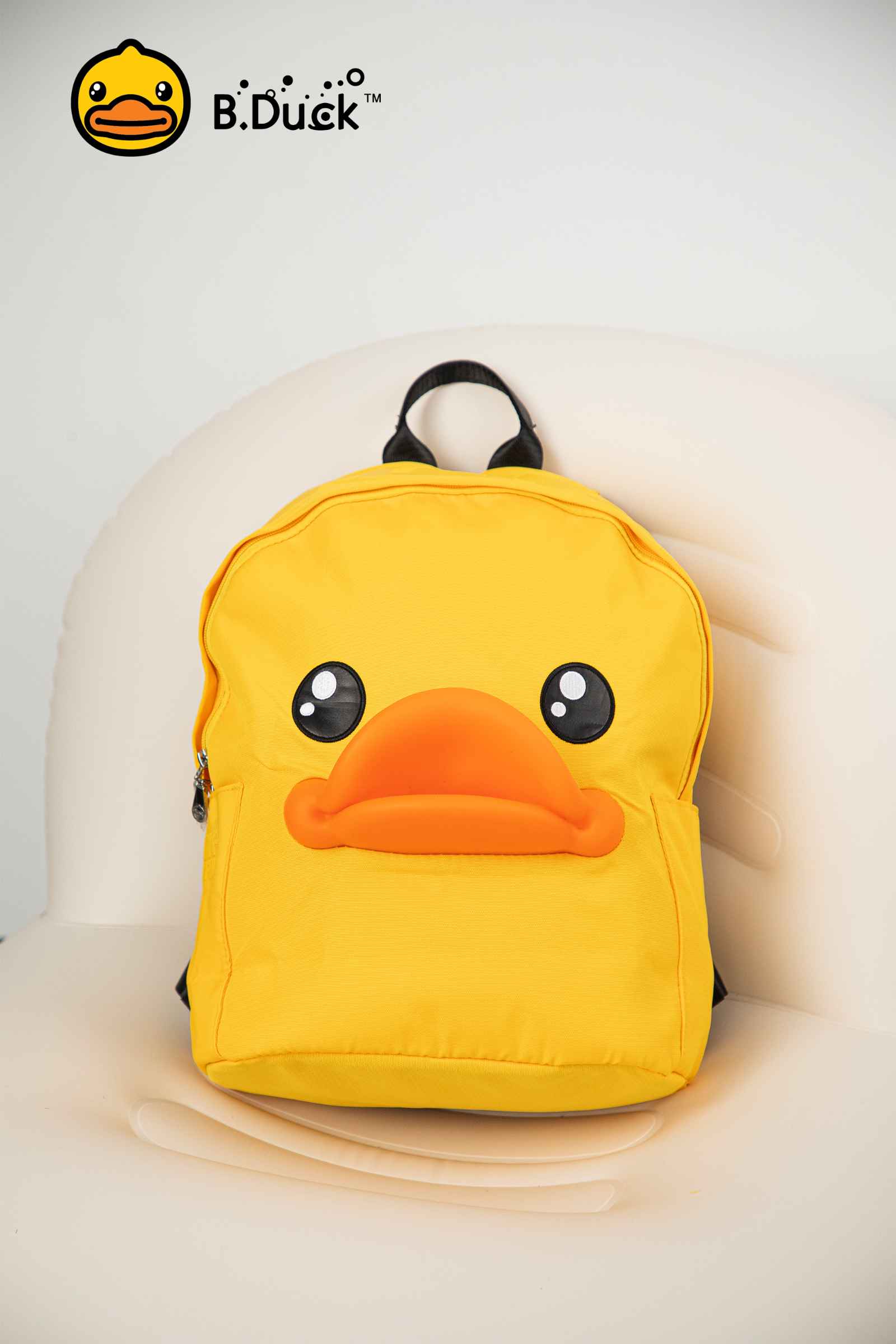 B.Duck Backpack Yellow Large 3D Duckbill Shape For Kids