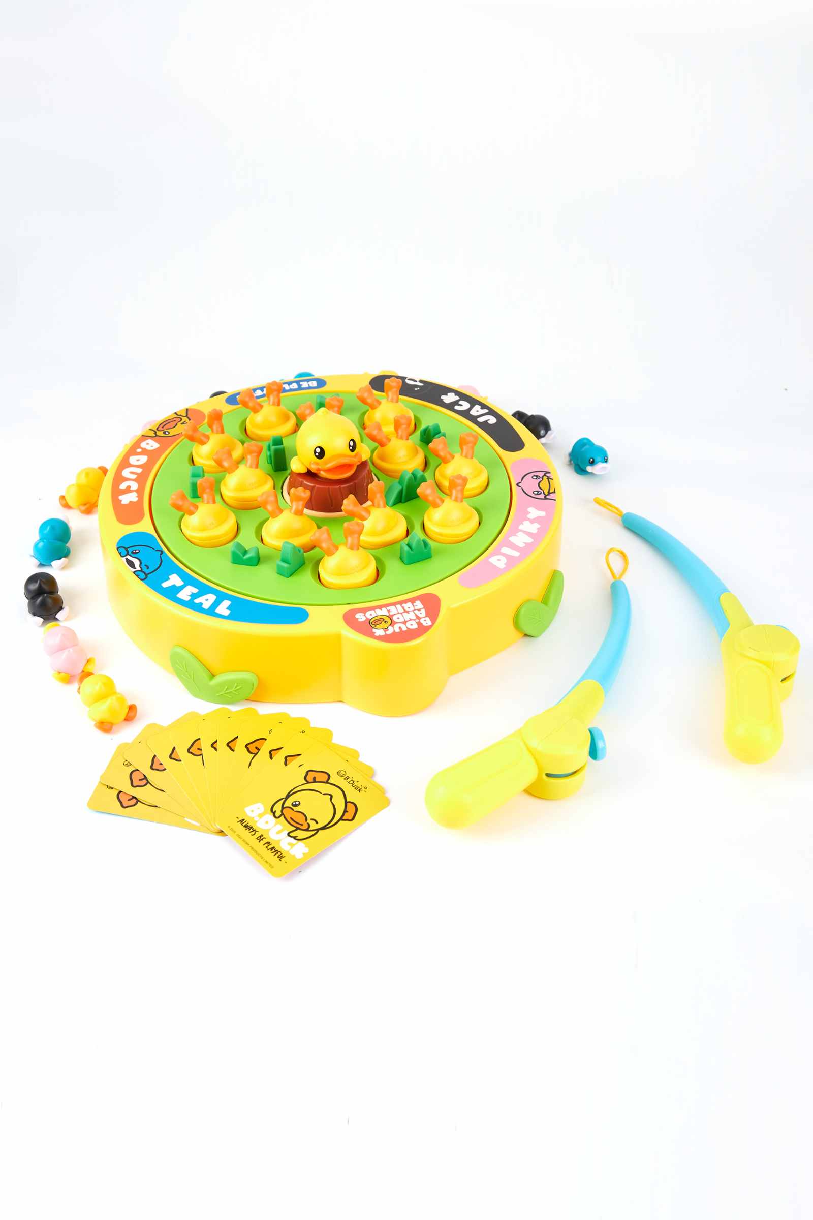 B.Duck Toy 2-Player Magnetic Fishing Game for Kids Fishing Rod