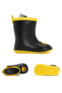 B.Duck Toddler Kids Rain Boots Color-Blocking Waterproof