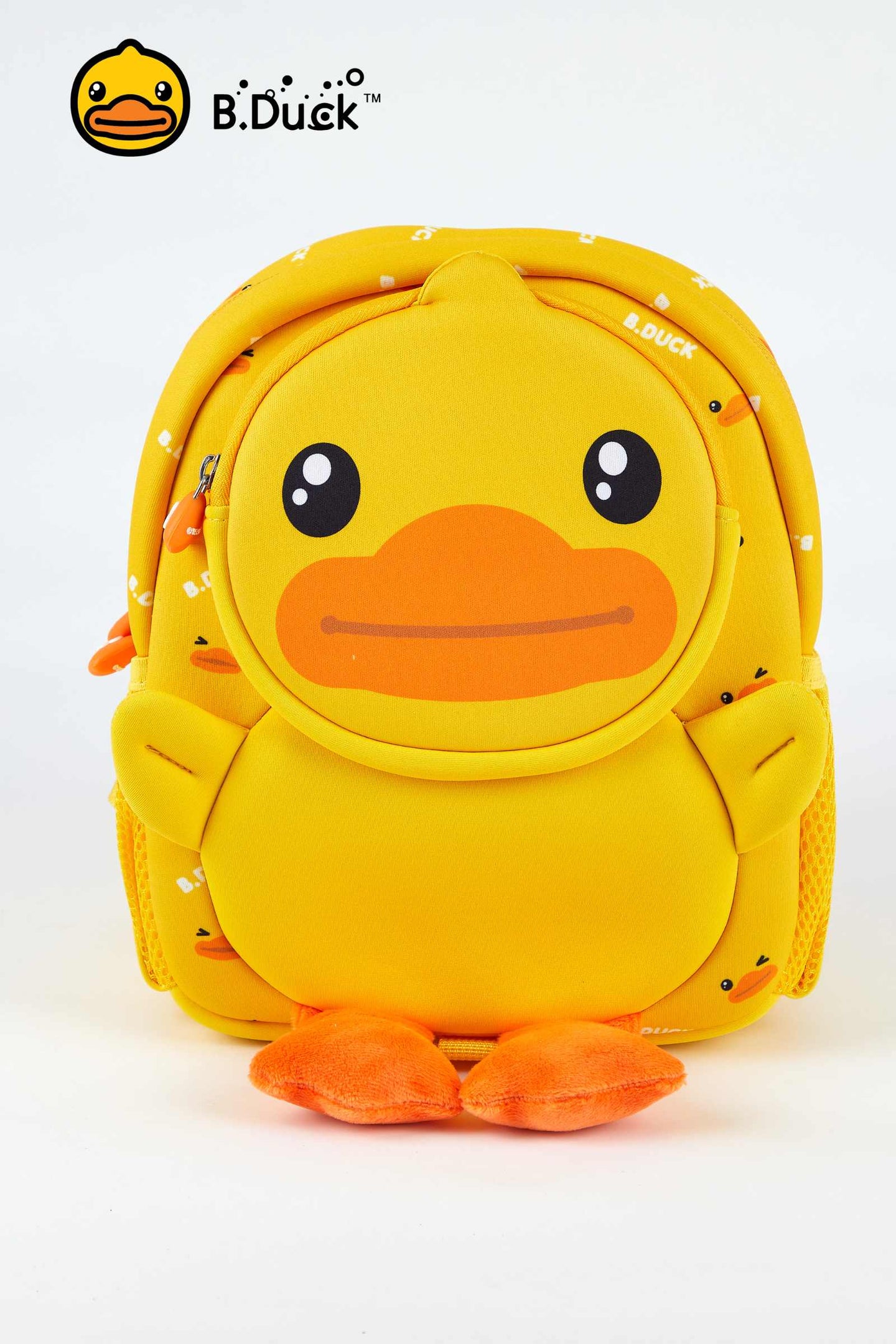 B.Duck Mini Backpack Yellow Cute For Kids Child Mesh Pocket