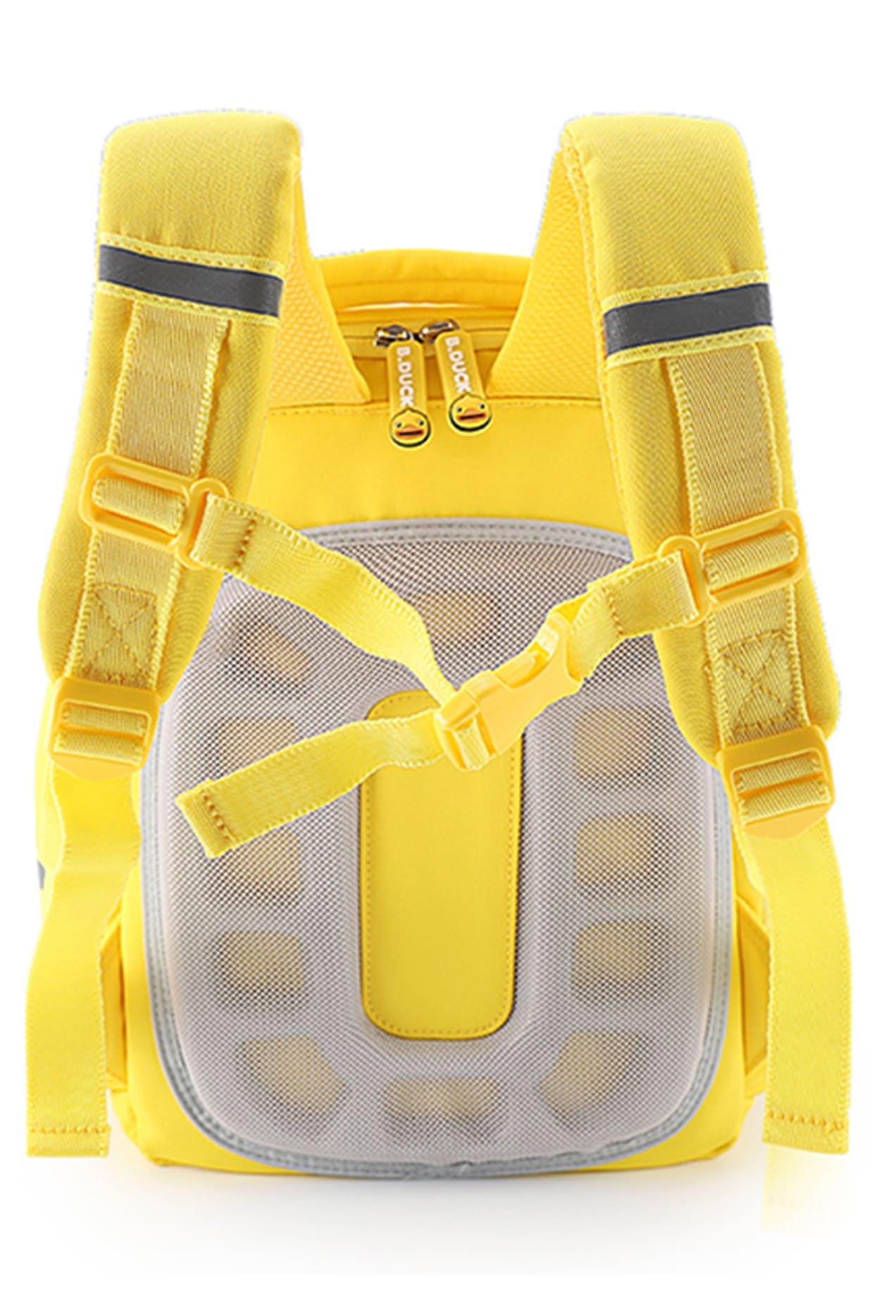 B.Duck Backpack Color-blocking For Kids S-Shaped Mesh Strap