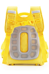 B.Duck Yellow Foldable Backpack Kids Double Shoulder Strap