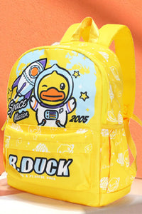 B.Duck Large Yellow Backpack Cute For Kids Cartoon Printing