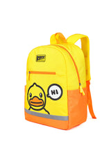 B.Duck Backpack Kids Yellow Orange Color-blocking Mesh Straps