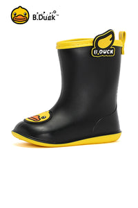 B.Duck Toddler Kids Rain Boots Color-Blocking Waterproof