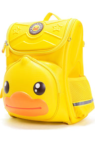 B.Duck Yellow Foldable Backpack Pockets Children Shoulder Strap