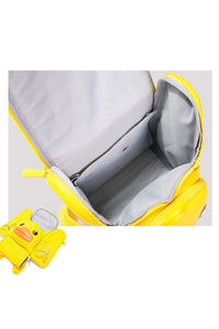 B.Duck Yellow Foldable Backpack Pockets Children Shoulder Strap