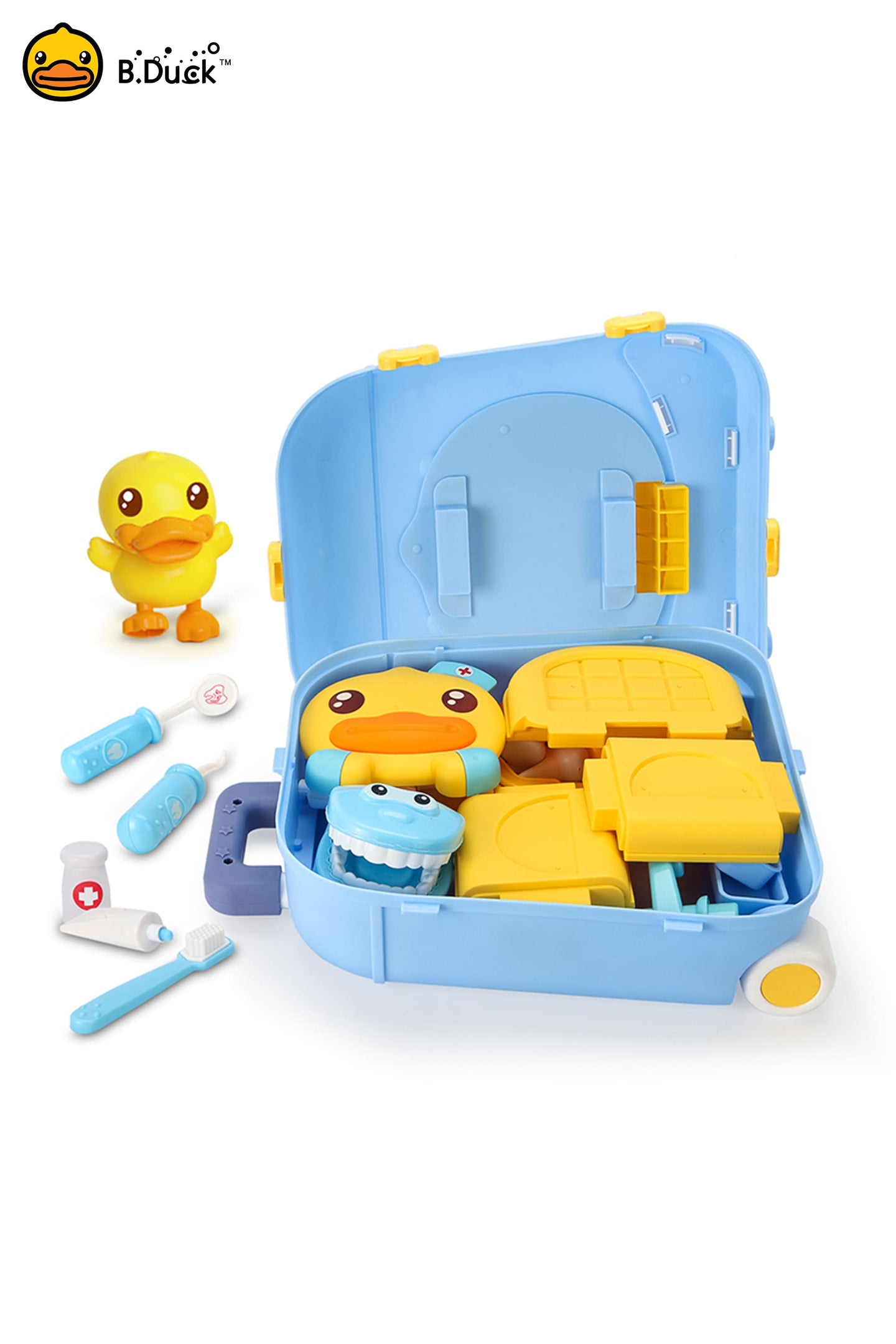 B.Duck Kids Doctors Play Set 4 in 1 Medical Station Set