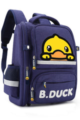 B.Duck Yellow Foldable Backpack Kids Double Shoulder Strap