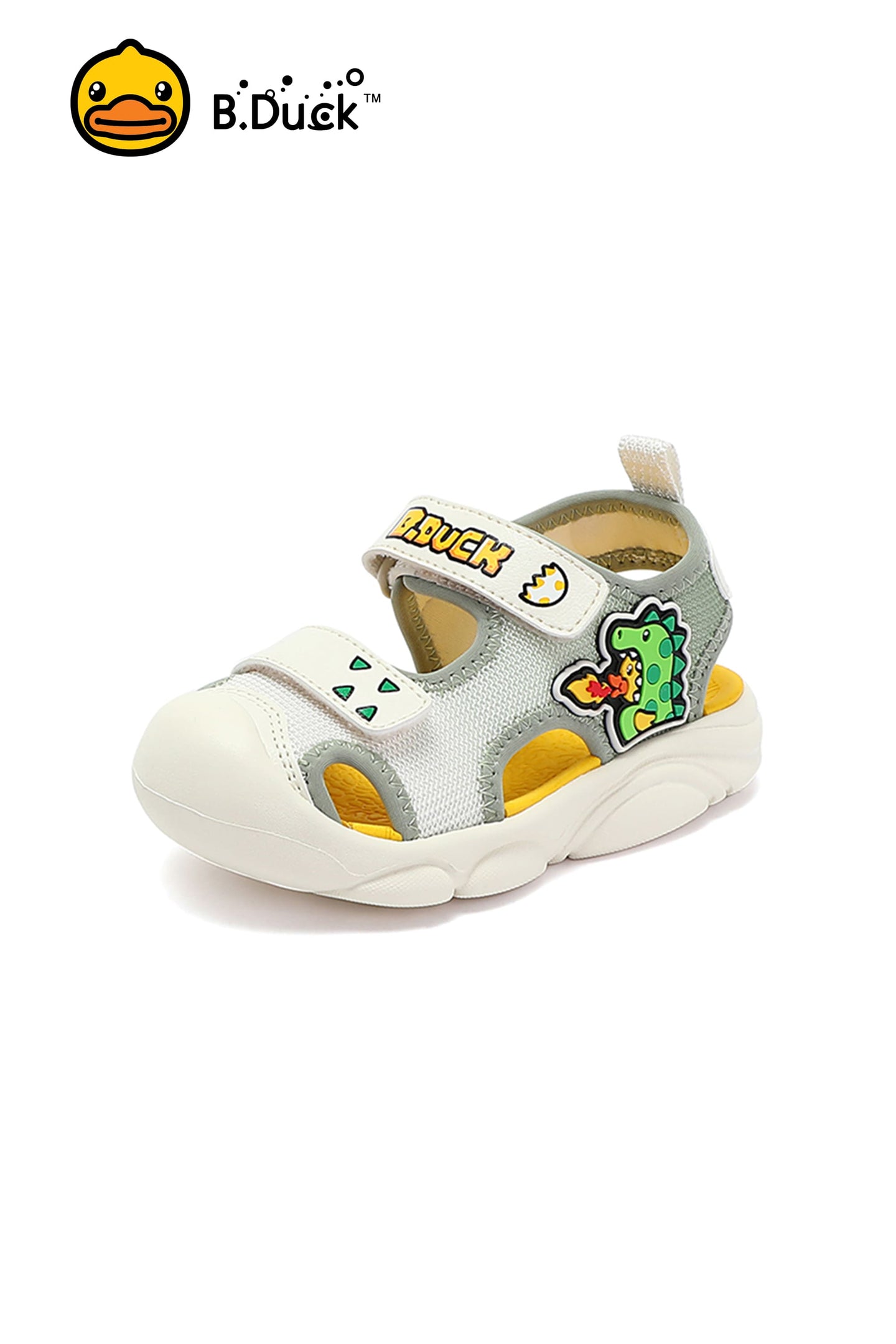 B.Duck Toddler Shoes Sandals Velcro Sneakers Dinosaur Patterns