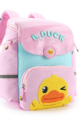 B.Duck Backpack Color-blocking For Kids S-Shaped Mesh Strap