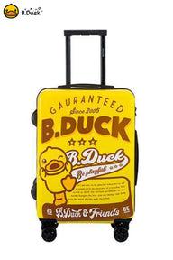 B.Duck Kids Luggage Travel Trolley Suitcase Wheels