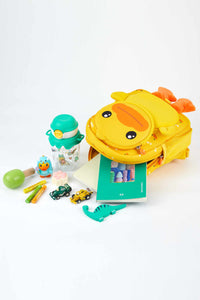 B.Duck Mini Backpack Yellow Cute For Kids Child Mesh Pocket