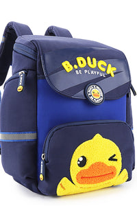 B.Duck Backpack Color-blocking For Kids S-Shaped Mesh Strap