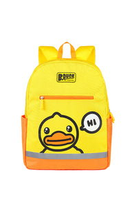 B.Duck Backpack Cartoon Yellow Color-Blocking Hand Wash