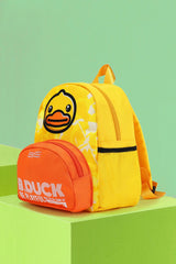 B.Duck Yellow Orange Color-blocking Backpack For Kids