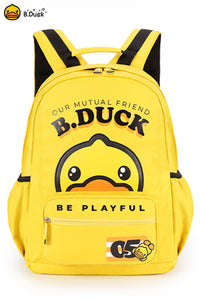 B.Duck Color-blocking Backpack Kids Side Pockets Cartoon