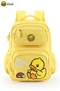 B.Duck Backpack For Children Yellow Cartoon Two-way Zipper