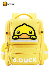 B.Duck Yellow Foldable Backpack Kids Double Shoulder Strap