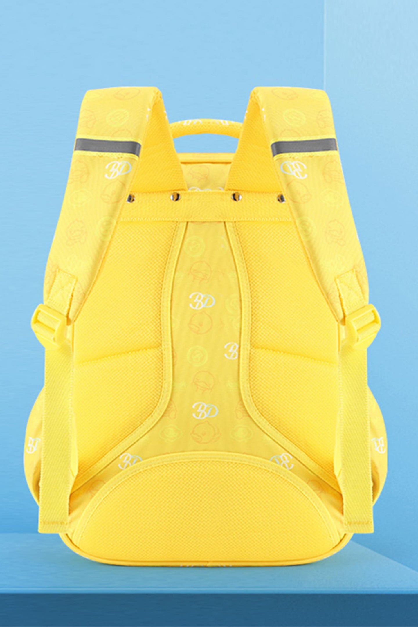 B.Duck Backpack For Children Yellow Cartoon Two-way Zipper