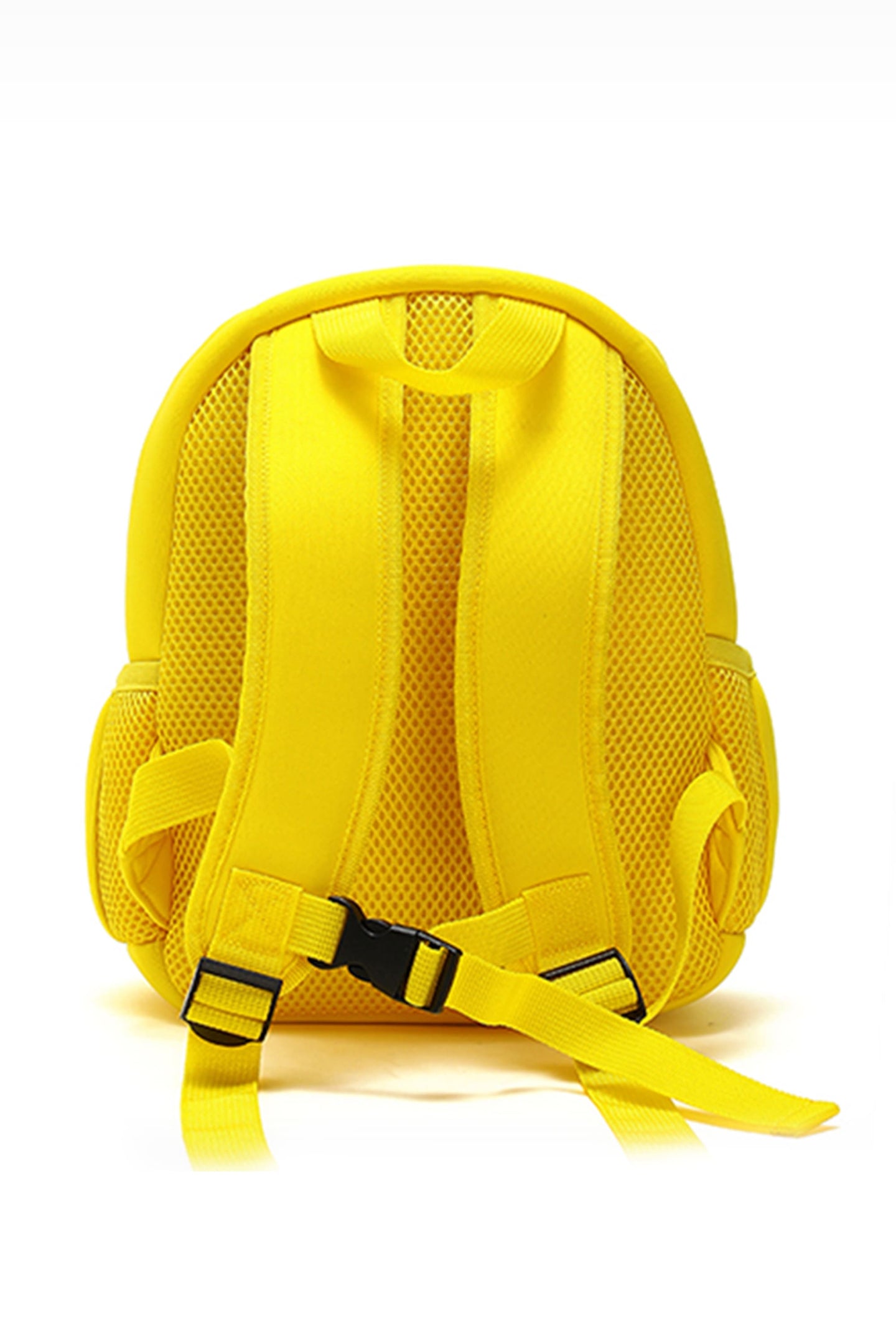 B.Duck Backpack For Kids Yellow Mesh Straps Side Pockets