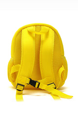 B.Duck Backpack For Kids Yellow Mesh Straps Side Pockets