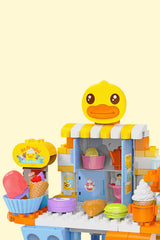 B.Duck Toy Building Blocks Ice Cream Cart Toy