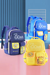 B.Duck Blue Backpack Handle Kids Cartoon Double Shoulder Strap