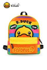 B.Duck Cute Large Multi-Color Backpack For Kids Children Cartoon