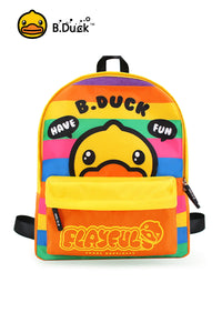 B.Duck Cute Large Multi-Color Backpack For Kids Children Cartoon