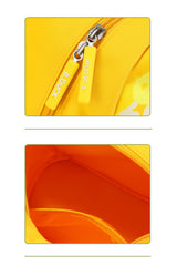 B.Duck Yellow Orange Color-blocking Backpack For Kids