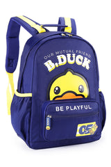 B.Duck Color-blocking Backpack Kids Side Pockets Cartoon