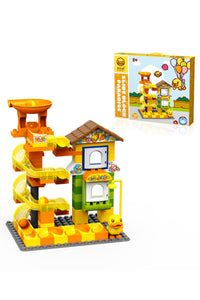 B.Duck House Marble Run Building Block Set Toy With Slides