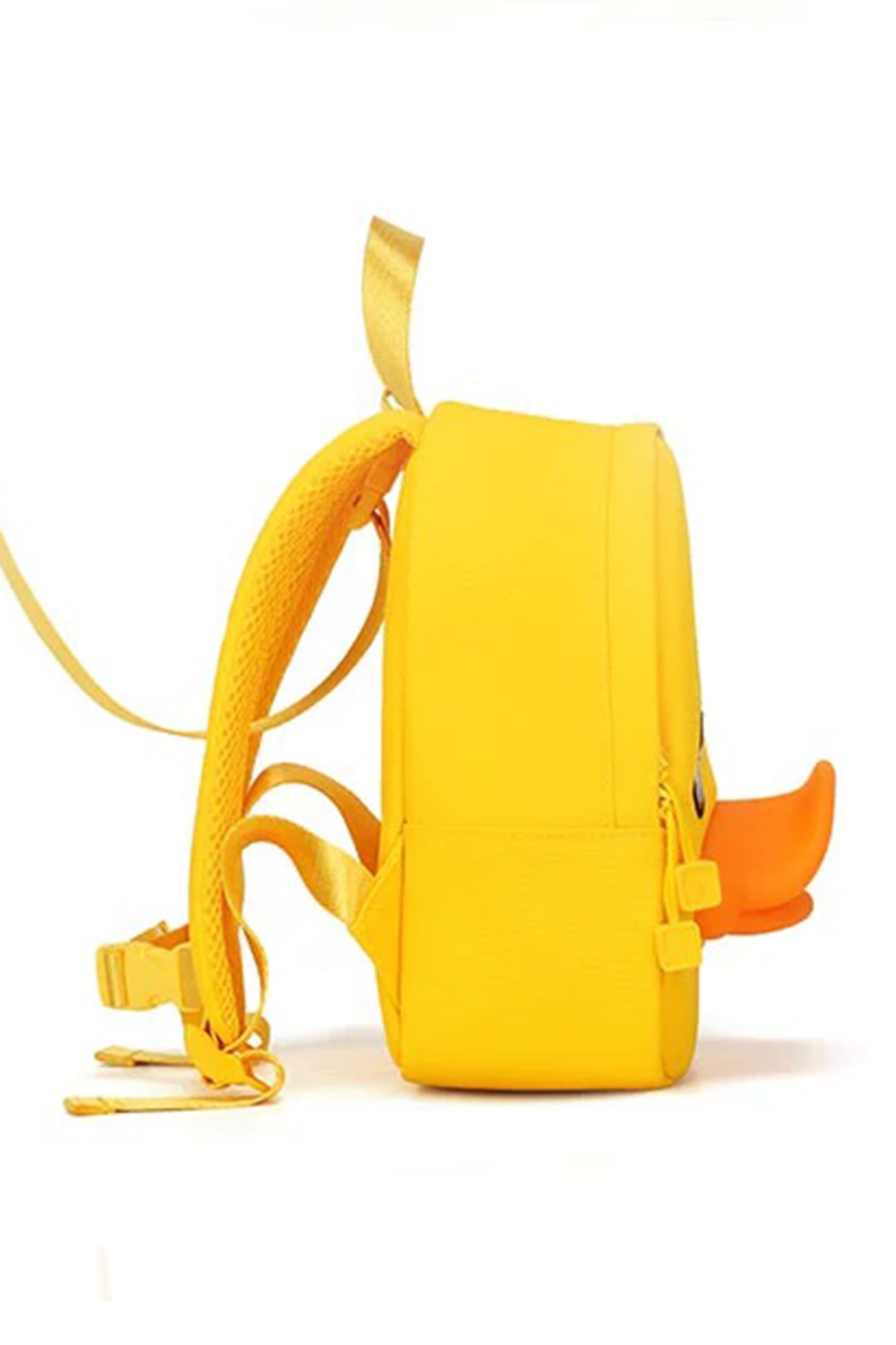 B.Duck Yellow 3D Duchbill Shape Backpack Children Two-way Zipper