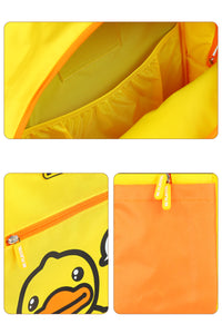 B.Duck Backpack Cartoon Yellow Color-Blocking Hand Wash