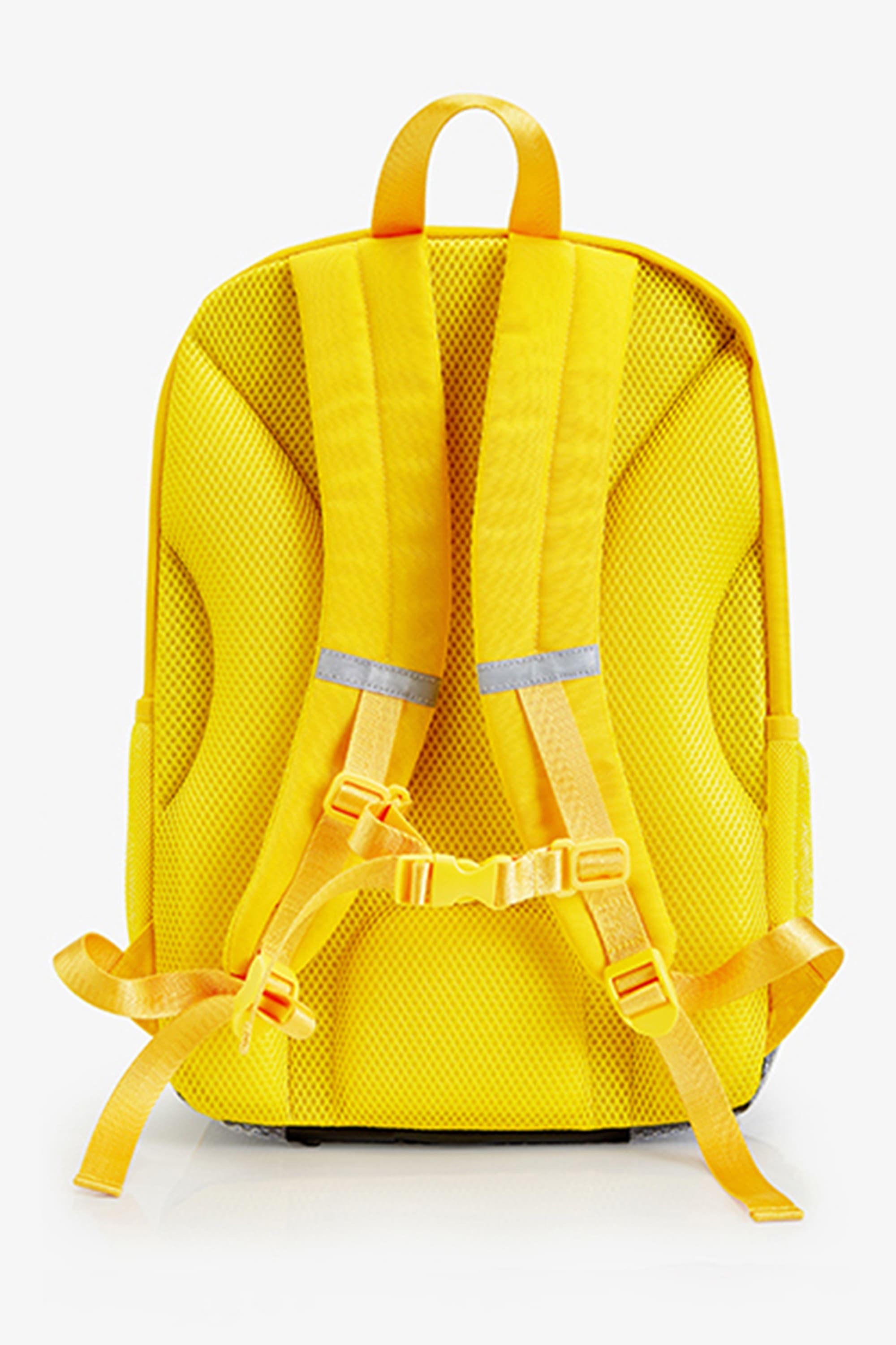 B Duck Backpack Kids Toddler Yellow Double Zipper Adjustable Shoulder Strap