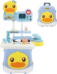 B.Duck Kids Doctors Play Set 4 in 1 Medical Station Set