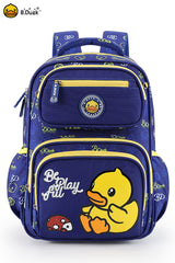 B.Duck Backpack For Children Yellow Cartoon Two-way Zipper