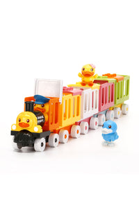 B.Duck Toy Train Set Collectible Building Accessories for Preschool