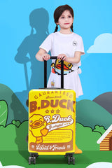 B.Duck Kids Luggage Travel Trolley Suitcase Wheels