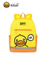 B.Duck Backpack Kids Yellow Orange Color-blocking Mesh Straps